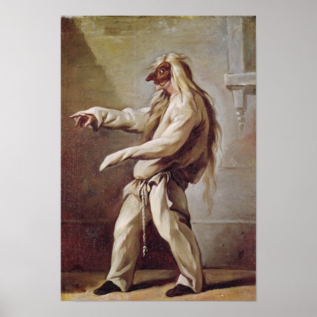 Tecken från Commedia dell'Arte Poster (Framsidan)