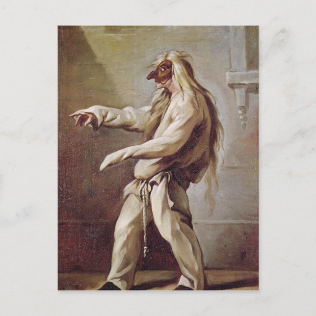 Tecken från Commedia dell'Arte Vykort (Framsida)