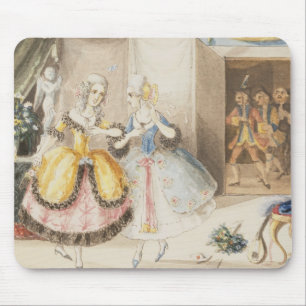 Tecken från "Cosi fläkttutte" vid Mozart, 1840 Musmatta