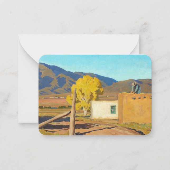 Tecken från hösten, 1931 från Maynard Dixon Anteckningskort (Framsida)