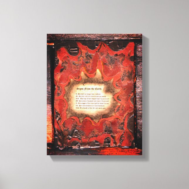 Tecken från jorden canvastryck (Framsida)