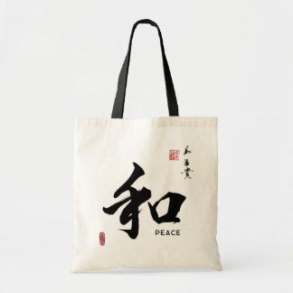 Tecken "Harmony, Peace" Zen/Tao T-Shirt Tygkasse