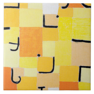 Tecken i Gult, Paul Klee Kakelplatta
