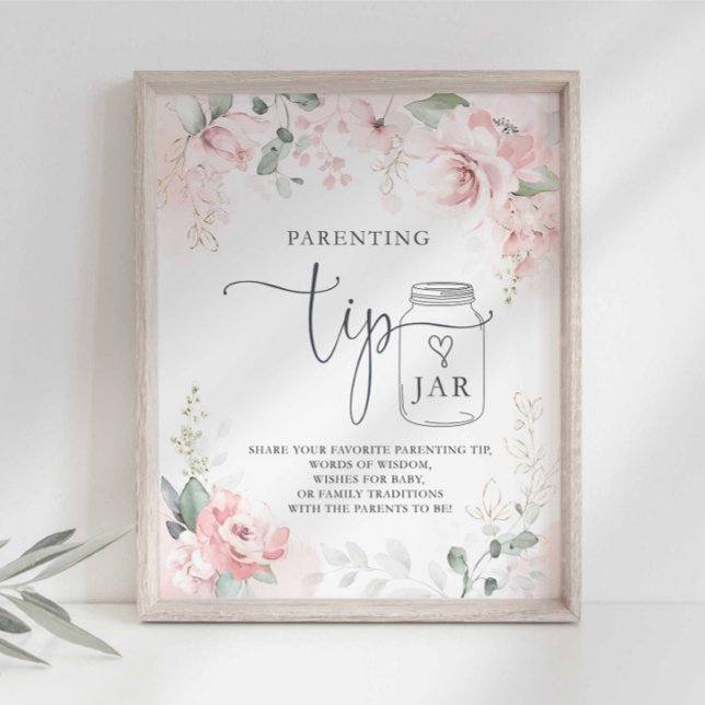 Tecken med föräldratips för mammapartaj poster (Skapare uppladdad)