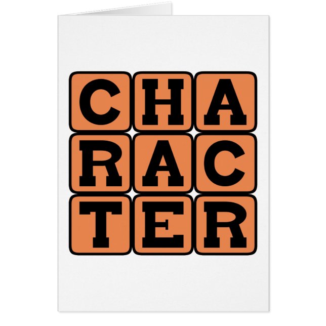 Tecken, motiv hälsningskort (Framsidan)