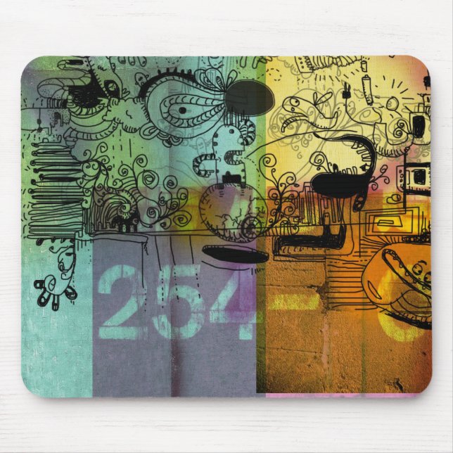 tecken Mousepad Musmatta (Framsidan)