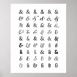 Tecken och tecken poster