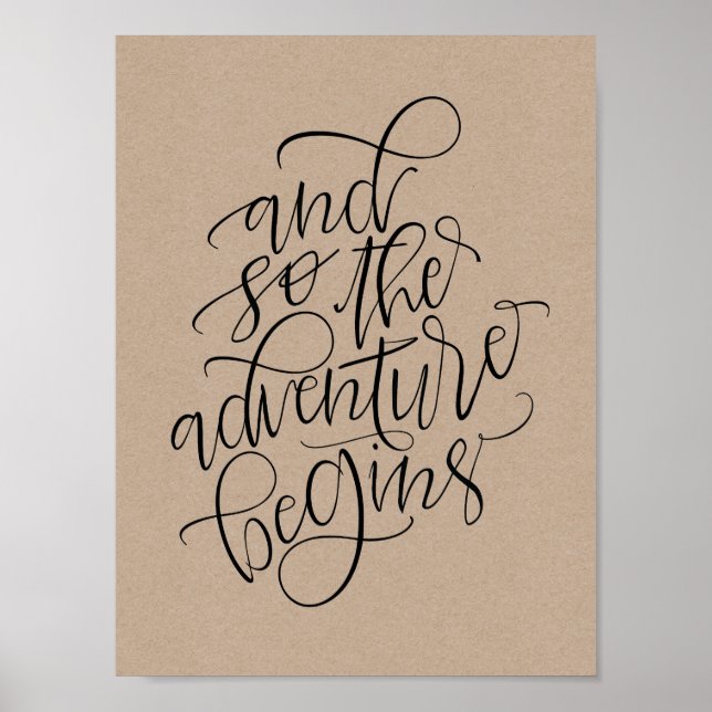 Tecken på bröllop - så äventyr börjar poster (Framsidan)