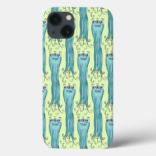 Tecken på Cute Octopus Alien Monster