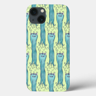Tecken på Cute Octopus Alien Monster