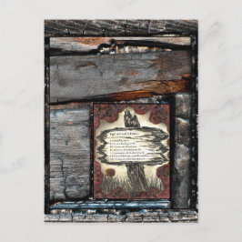 Tecken på en själ i nöd vykort