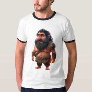 Tecken på funktionell Grottman för Tecknad - Förhi T Shirt