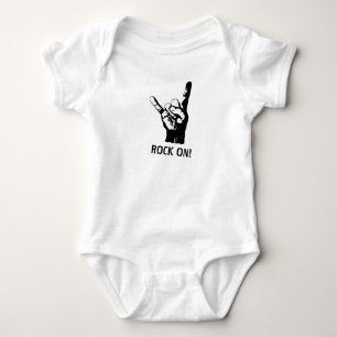 Tecken på hornen från Djävulen, sten finger ell T Shirt