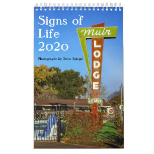 Tecken på Life 2020: En skylt över vintage Kalender