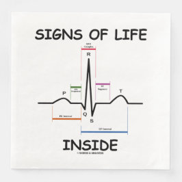 Tecken på liv inom EMT Läkemedelspuls Humor Pappersservett