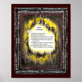 Tecken på mod poster