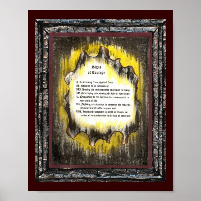 Tecken på mod poster (Framsidan)