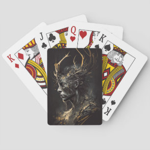 Tecken på Mörk för Fantasy-målning för Warrior Por Casinokort