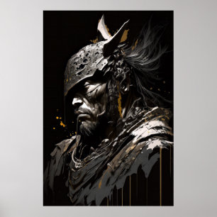 Tecken på Mörk för Fantasy-målning för Warrior Por Poster