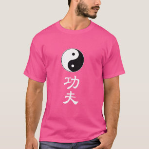 Tecken på symbolsymbol för martialkonst, Kung fu T Shirt