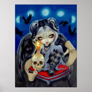 Tecken på vårt parting gothic Raven Fairy ART PRIN Poster