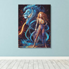 Tecken på Zodiac - Leo Canvastryck