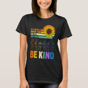 Tecken­språks­lärar­tecken­språk Döv Hand Hörsel T Shirt