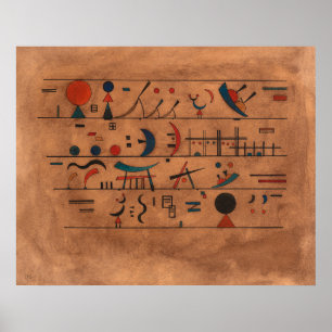 Tecken Strings av Wassily Kandinsky Poster