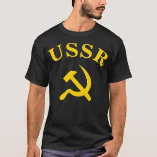 Tecken USSR och hammare och skära symbol T Shirt