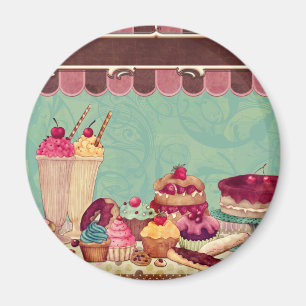 Teckenbanderoll för Cupaka Cake Party Magnet