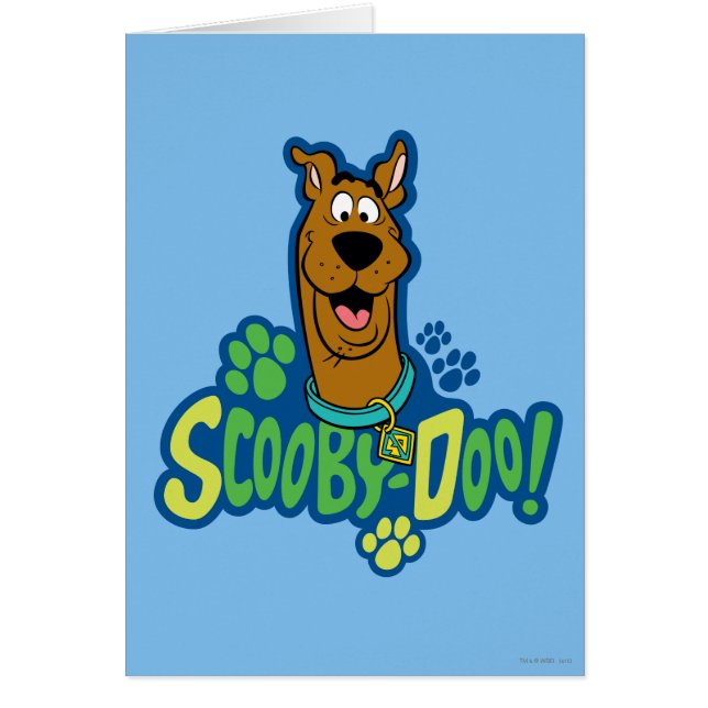 Teckenbrickan Scooby-Doo Paw för utskrift Hälsningskort (Framsidan)