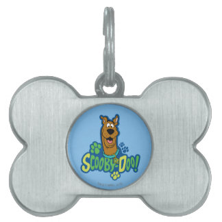 Teckenbrickan Scooby-Doo Paw för utskrift Namnbricka Husdjur