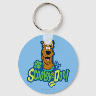 Teckenbrickan Scooby-Doo Paw för utskrift Nyckelring