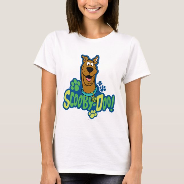 Teckenbrickan Scooby-Doo Paw för utskrift T Shirt (Framsida)
