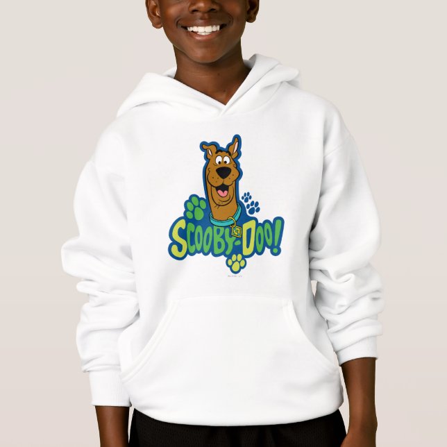 Teckenbrickan Scooby-Doo Paw för utskrift Tee (Framsida)