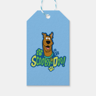 Teckenbrickan Scooby-Doo Paw Skriv ut Presentetikett