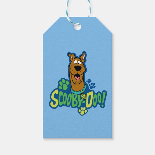 Teckenbrickan Scooby-Doo Paw Skriv ut Presentetikett (Framsidan)