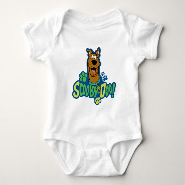 Teckenbrickan Scooby-Doo Paw Skriv ut T-shirt (Framsida)