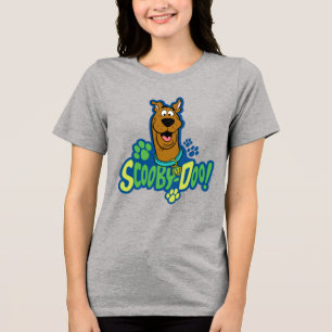 Teckenbrickan Scooby-Doo Paw Skriv ut Tee