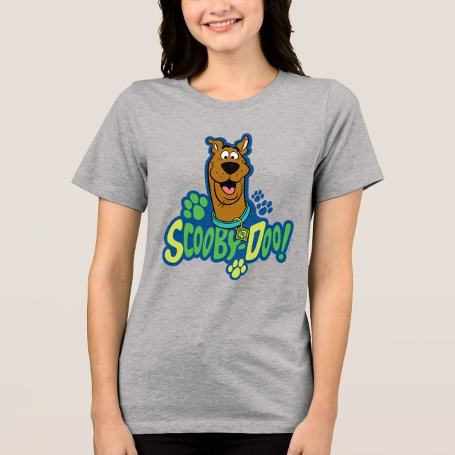 Teckenbrickan Scooby-Doo Paw Skriv ut Tee (Framsida)