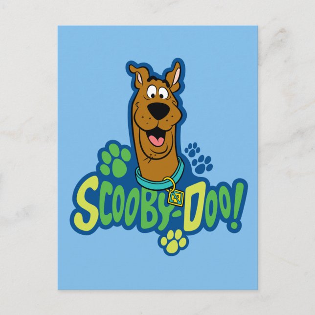 Teckenbrickan Scooby-Doo Paw Skriv ut Vykort (Framsida)