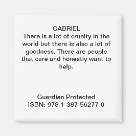 Teckencitat från "Skyddad av väktare" Magnet