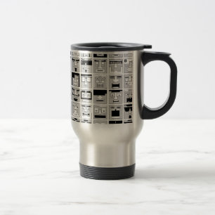 teckendesign för PIXEL 8bit Resemugg