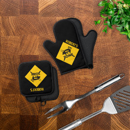 Teckendesign för Zon personlig-BBQ-varning