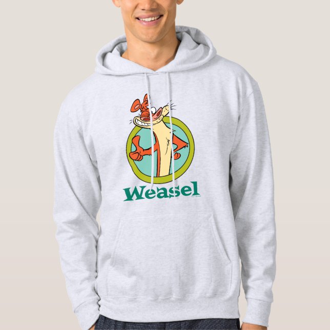 Teckengrafik med avfasningstecken upp hoodie (Framsida)