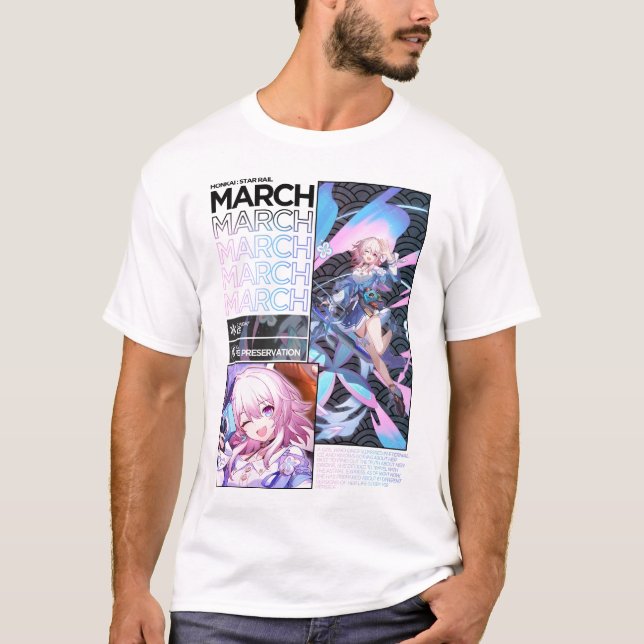 Teckeninfo 13 mars - Honkai Star Rail T Shirt (Framsida)