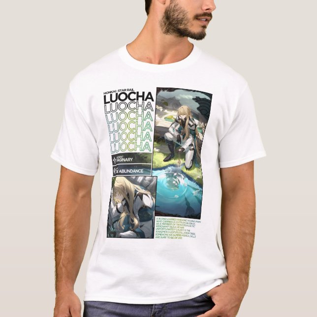 Teckeninfo för Luocha - Honkai Star Rail T Shirt (Framsida)