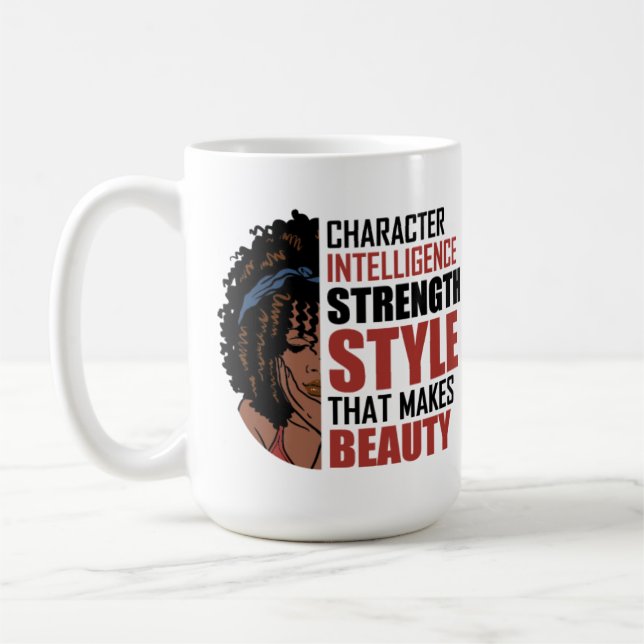 Teckenintelligensstyrka Stil som gör B Kaffemugg (Vänster)