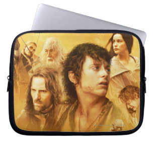 Teckenkollage Laptop Sleeve