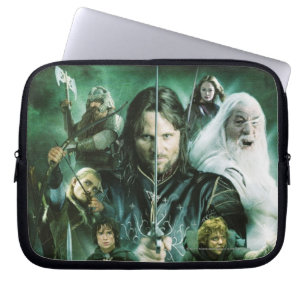 Teckenkollage Laptop Sleeve